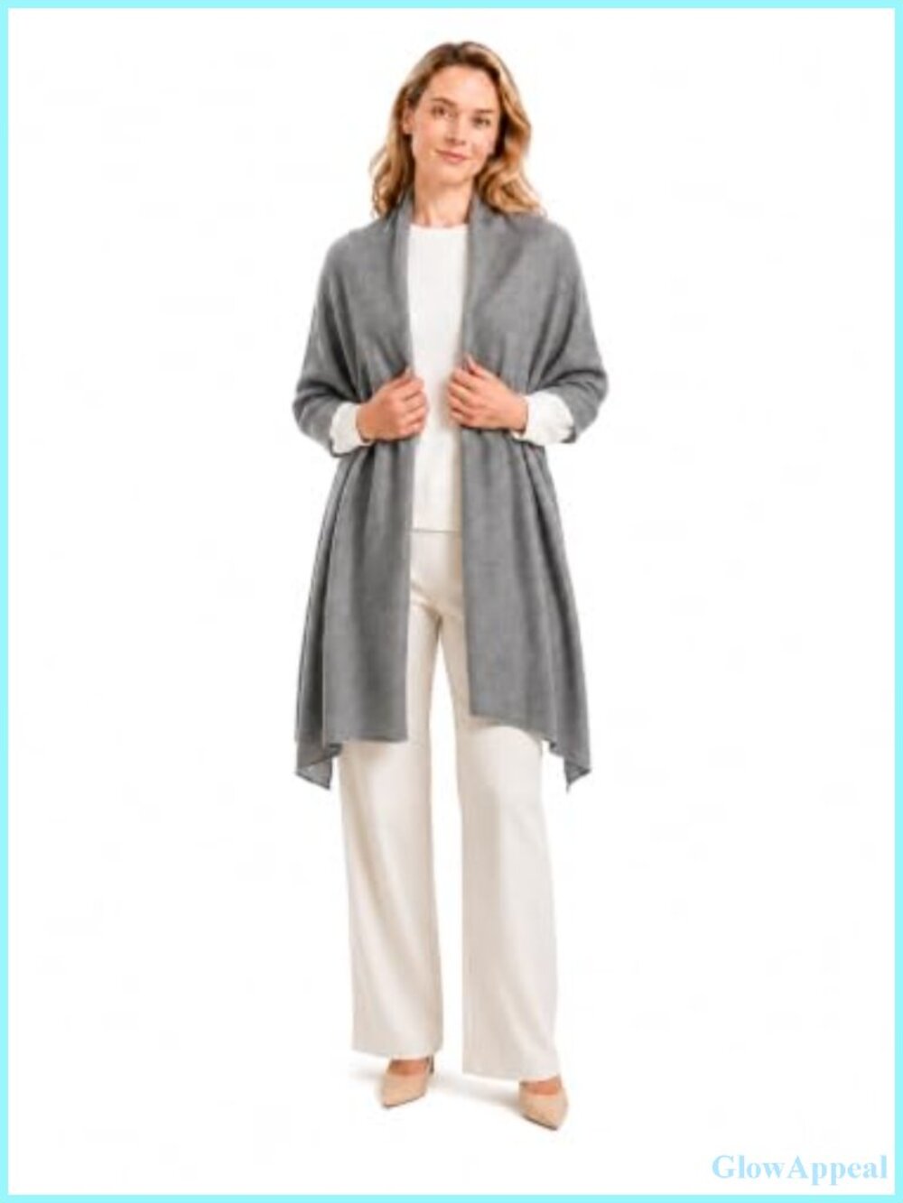 100% Pure Cashmere Shawl Wrap Lightweight Wedding Scarf